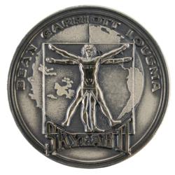 Lot #3532 Alan Bean's Skylab 3 Flown Robbins Medallion - Image 1