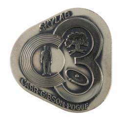 Lot #3533 Bill Pogue's Skylab 4 Flown Robbins Medallion - Image 1