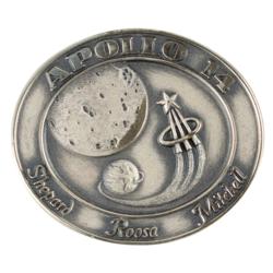Lot #3301 Edgar Mitchell's Apollo 14 Flown Robbins Medallion - Image 1