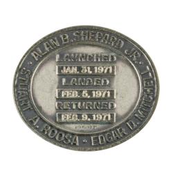 Lot #3301 Edgar Mitchell's Apollo 14 Flown Robbins Medallion - Image 2