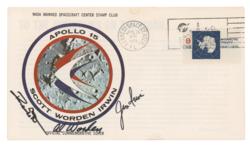 Lot #3417 Al Worden's Apollo 15 Insurance Cover - Image 1