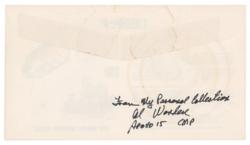 Lot #3417 Al Worden's Apollo 15 Insurance Cover - Image 2