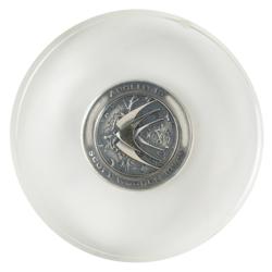 Lot #3416 Al Worden's Apollo 15 Flown Robbins Medallion - Image 3