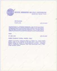 Lot #3172 Buzz Aldrin Original 'Type 1' Photograph - Image 2