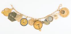 Lot #3007 Jo Schirra's Mercury Era Flown Charm Bracelet - Image 1