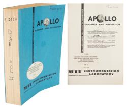 Lot #3153  Apollo Lunar Module AGC Guidance and Navigation Manual - Image 1