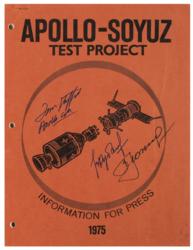 Lot #3583  Apollo-Soyuz: Stafford, Leonov, and Kubasov - Image 2