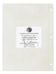 Lot #3466 Gene Cernan's Apollo 17 Flown CSM Lunar Landmark Map - Image 2