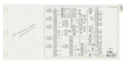 Lot #3246 Richard Gordon's Apollo 12 Flown CSM Stabilization Control System Schematic - Image 1