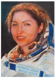 Lot #3556  Soyuz TMA-14/ISS Flown Painting by Jan Fekete - Image 1