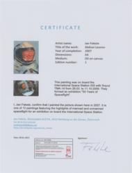 Lot #3562  Soyuz TMA-14/ISS Flown Painting by Jan Fekete - Image 2