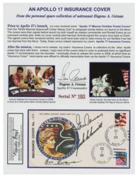 Lot #3464 Gene Cernan's Apollo 17 Anniversary Cover - Image 1