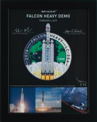 Lot #3659  SpaceX Flown Thread Falcon Heavy Demo Patch - Image 2