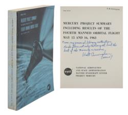 Lot #3136 Walt Cunningham's Mercury-Atlas 9 Summary Report - Image 1