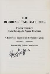 Lot #3514 Charlie Duke, Walt Cunningham, and Gerry Griffin Signed Robbins Medallion Guide - Image 1
