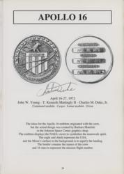Lot #3514 Charlie Duke, Walt Cunningham, and Gerry Griffin Signed Robbins Medallion Guide - Image 3