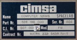 Lot #3613  Spacelab MATRA-CIMSA Computer - Image 4