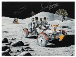 Lot #3469 Ed Hengeveld: Gene Cernan and Harrison Schmitt - Image 1