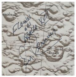 Lot #3465 Gene Cernan's Apollo 17 Flown Lunar Orbit Chart - Image 2