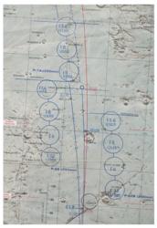 Lot #3465 Gene Cernan's Apollo 17 Flown Lunar Orbit Chart - Image 4