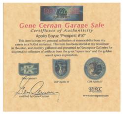 Lot #3573 Gene Cernan's Apollo-Soyuz Signed Manual - Image 4
