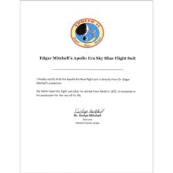 Lot #3303 Edgar Mitchell's Apollo Era Flight Suit - Image 1
