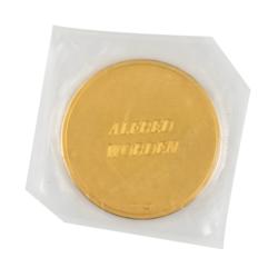 Lot #3374 Al Worden's Apollo 15 Lunar Surface-Flown 18K Gold Medallion - Image 2