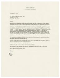 Lot #3374 Al Worden's Apollo 15 Lunar Surface-Flown 18K Gold Medallion - Image 4