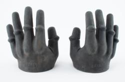 Lot #3382 Al Worden's Rubber Hand Castings - Image 1