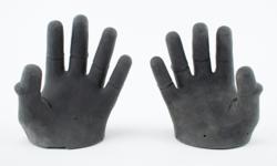Lot #3382 Al Worden's Rubber Hand Castings - Image 2