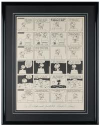 Lot #3345 Al Worden's Peanuts Comic Strip Poster