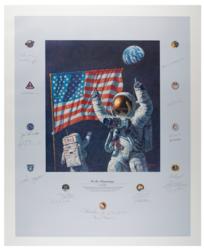 Lot #3342 Al Worden's Multi-Signed 'In The