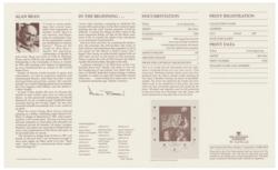 Lot #3342 Al Worden's Multi-Signed 'In The Beginning' Lithograph - Image 3