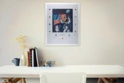 Lot #3342 Al Worden's Multi-Signed 'In The Beginning' Lithograph - Image 4