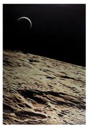 Lot #3385 Al Worden's Lot of (2) Oversized Moon Prints - Image 2