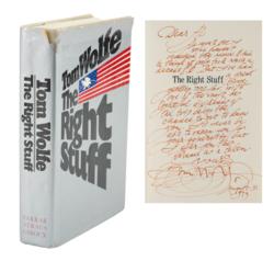 Lot #3364 Al Worden's Tom Wolfe Signed Book - Image 1