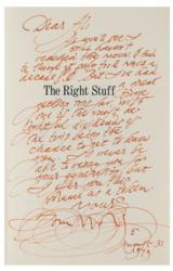 Lot #3364 Al Worden's Tom Wolfe Signed Book - Image 2