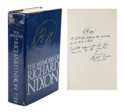 Lot #3361 Al Worden's Richard Nixon Signed Book - Image 1