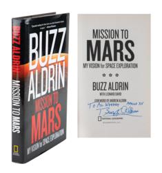 Lot #3350 Al Worden's Buzz Aldrin Signed Book
