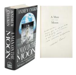 Lot #3347 Al Worden's Andrew Chaikin Signed Book