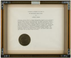 Lot #3403 Al Worden's Meritorious Service Award and Air Force Retirement Certificate - Image 5