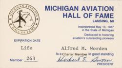 Lot #3404 Al Worden's Michigan Aviation Hall of Fame Medal - Image 4