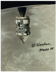 Lot #3375 Al Worden's Apollo 15 Lunar Orbit-Flown Flag - Image 1