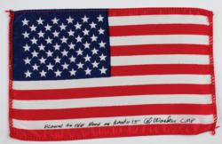 Lot #3375 Al Worden's Apollo 15 Lunar Orbit-Flown Flag - Image 2