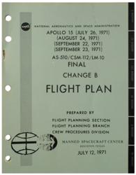 Lot #3372 Al Worden's Apollo 15 Flight Plan (Final Change B) - Image 1