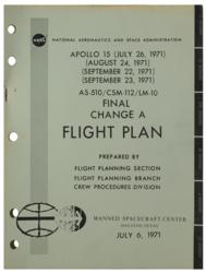 Lot #3371 Al Worden's Apollo 15 Flight Plan (Final Change A) - Image 1