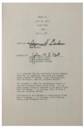 Lot #3371 Al Worden's Apollo 15 Flight Plan (Final Change A) - Image 2