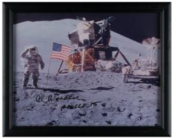 Lot #3356 Al Worden's Lot of (2) Signed Photographs - Image 3