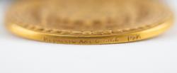 Lot #3370 Al Worden's Apollo 15 City of New York Gold Medal - Image 4
