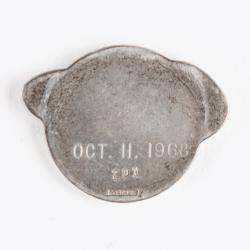 Lot #3336 Al Worden's Apollo 7 Flown Robbins Medallion - Image 2